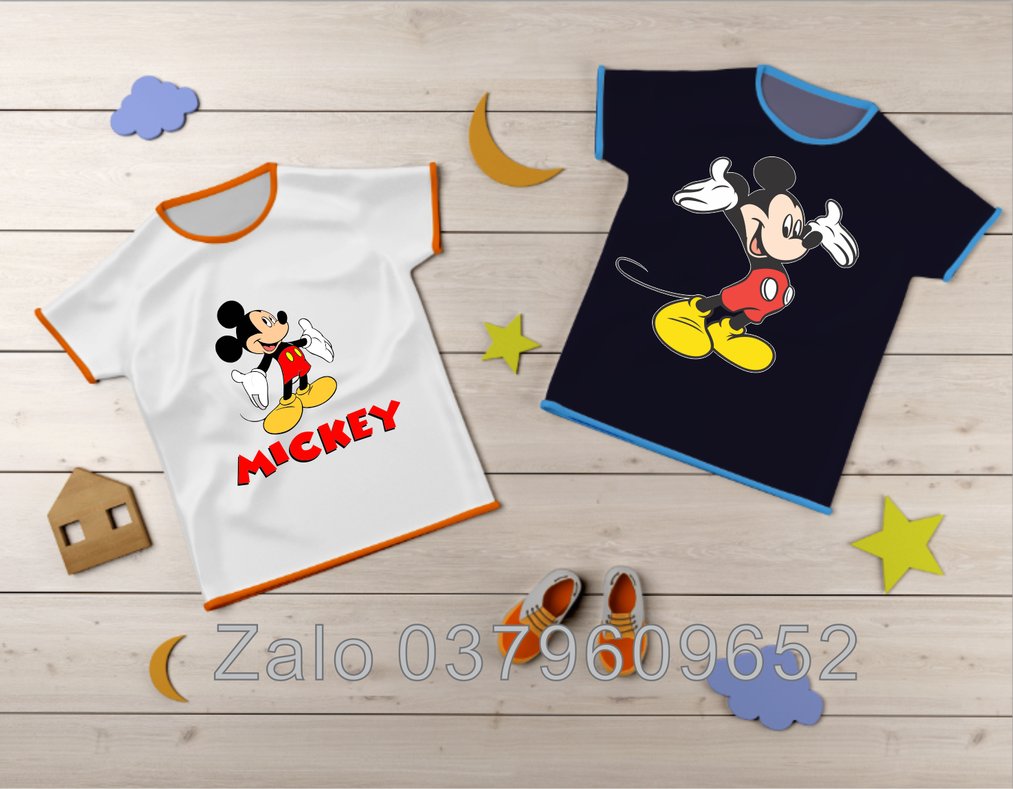 [Hình ủi nhiệt ] Hình in chuột Mickey đáng yêu ép lên áo dễ dàng bằng bàn là,bàn ủi