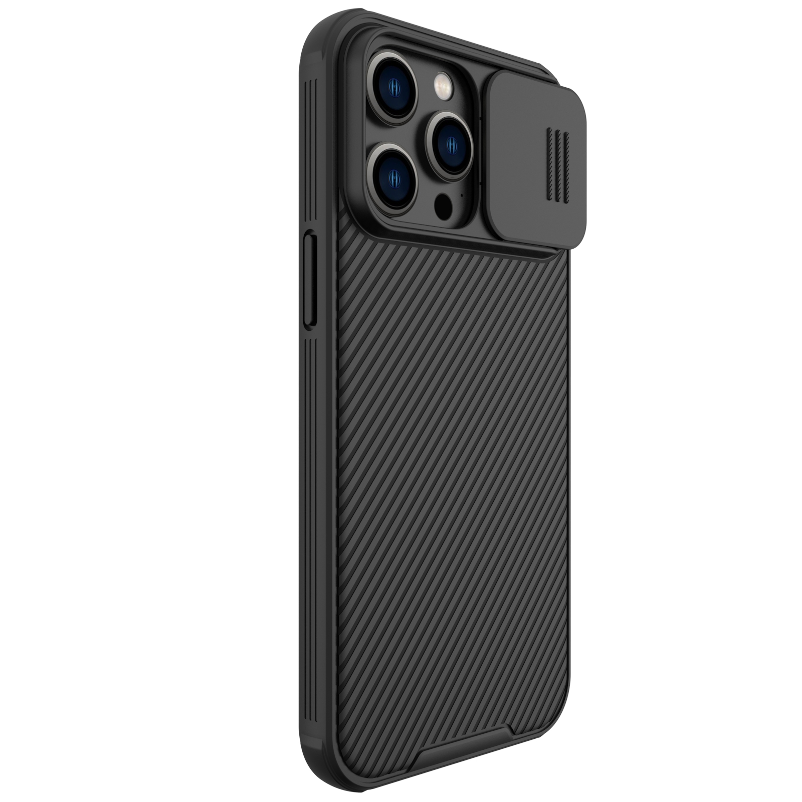 Ốp Lưng Bảo Vệ Camera Dành Cho Iphone 14 Pro Iphone 14 Pro Max Chính Hãng Nillkin Camshield - Hàng Nhập Khẩu - Iphone 14 Pro Max - Đen
