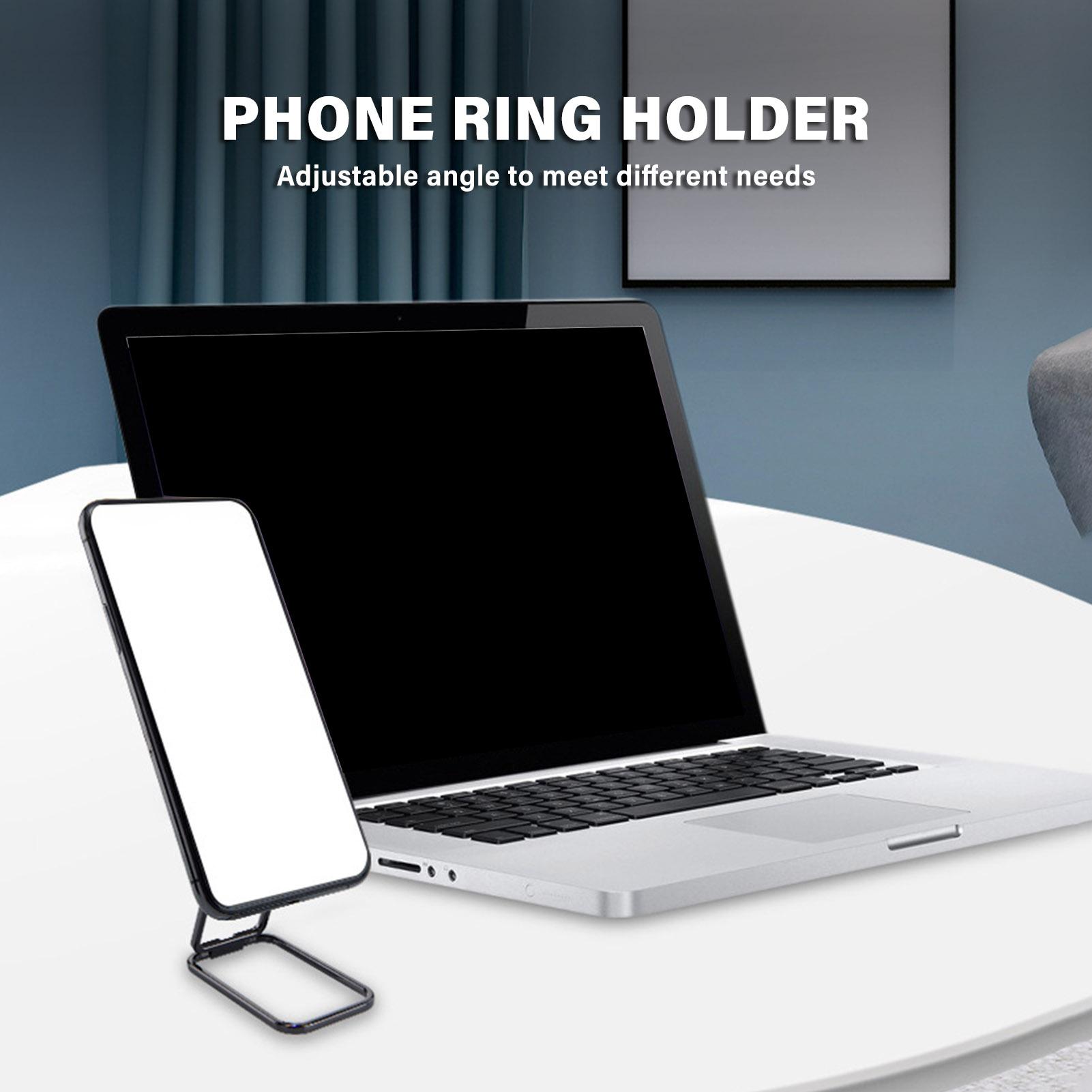 Giá Đỡ Nhẫn Điện Thoại Chân Đế Có Thể Xoay 360 ° Có Thể Gập Lại