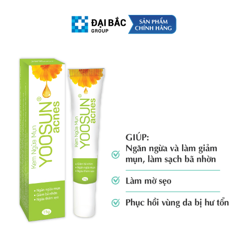 Kem ngừa mụn YOOSUN ACNES 15g - XẸP MỤN NGAY, BAY THÂM SẸO