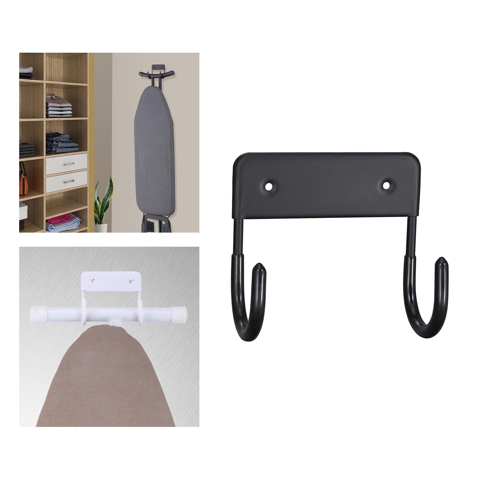 Board Rack Ironing Board Storage Organizer black