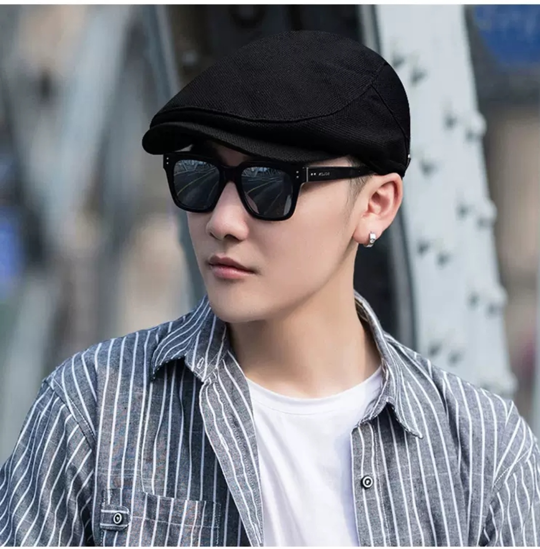 Nón beret mũ bere nam nữ vải line xốp ô nhỏ 2 lớp phối logo kim loại có khoá điều chỉnh phía sau thời trang Hàn Quốc #nonbere #muberet #mũ_bê_rê #nón_bere #mu #non #thoitrang #maumoi #xuhuong #dulich #dangoai #dibien # #trend #vazano dona25081209