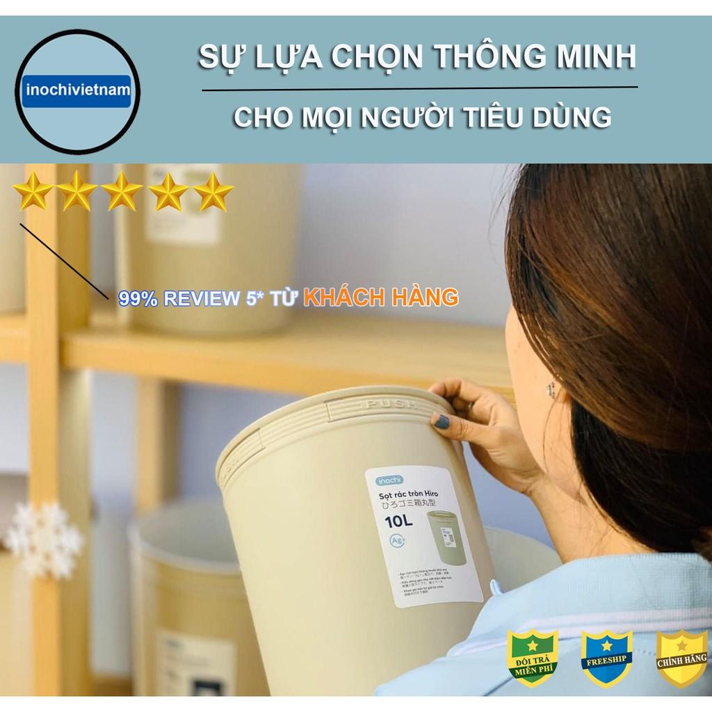 Sọt rác Nhựa Tròn Inochi 5/10/15 Lít Màu Rất Đẹp Làm thùng rác Văn Phòng Khách Sạn SR05L