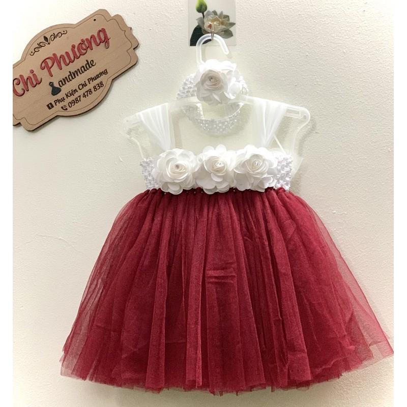 Váy tutu đỏ đô