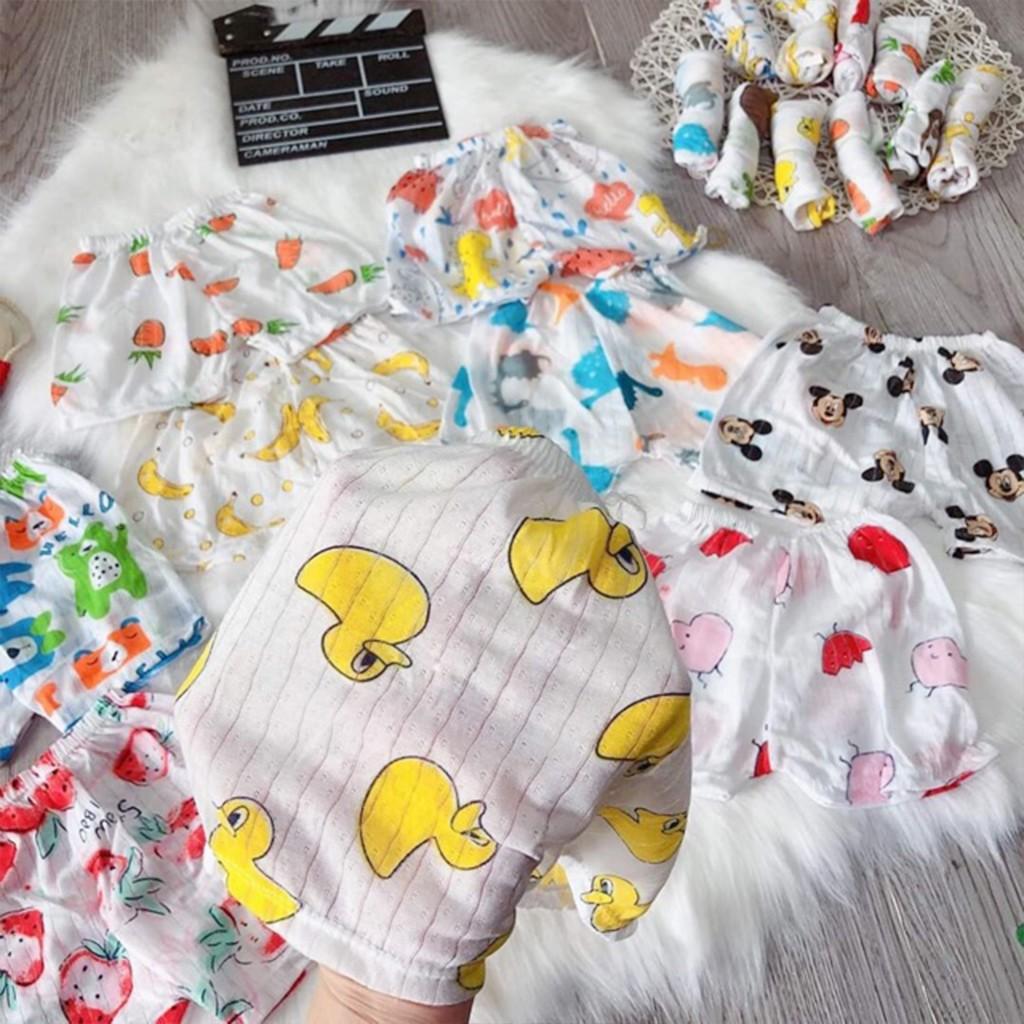 Quần đùi chục cotton giấy cho bé quần đùi bé trai gái sơ sinh thoáng mát từ 3-14kg - QĐ02