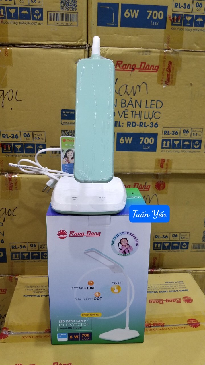 Đèn bàn LED Rạng Đông Cảm ứng DIM CCT Model: RD-RL-36.LED