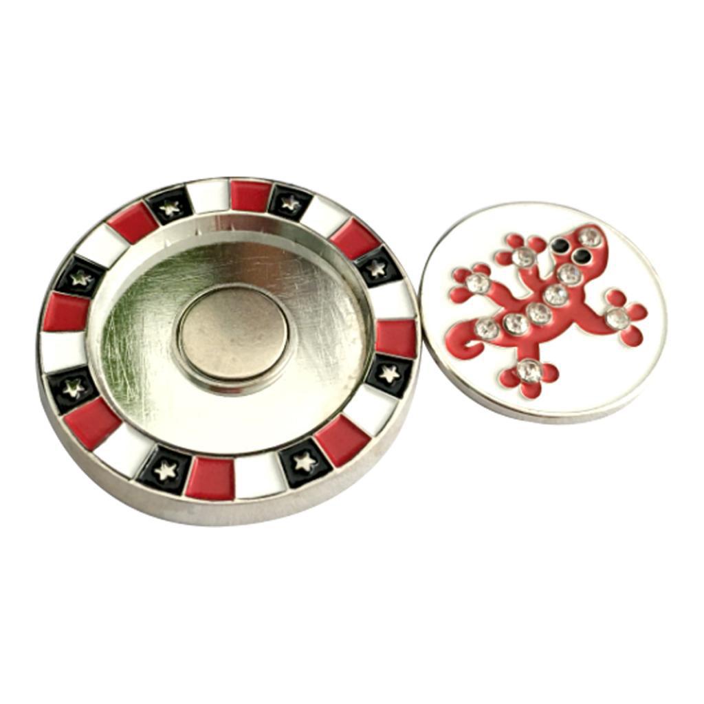 Magnetic Golf Cap Clip Ball Marker Zinc Alloy Golf Training Aids