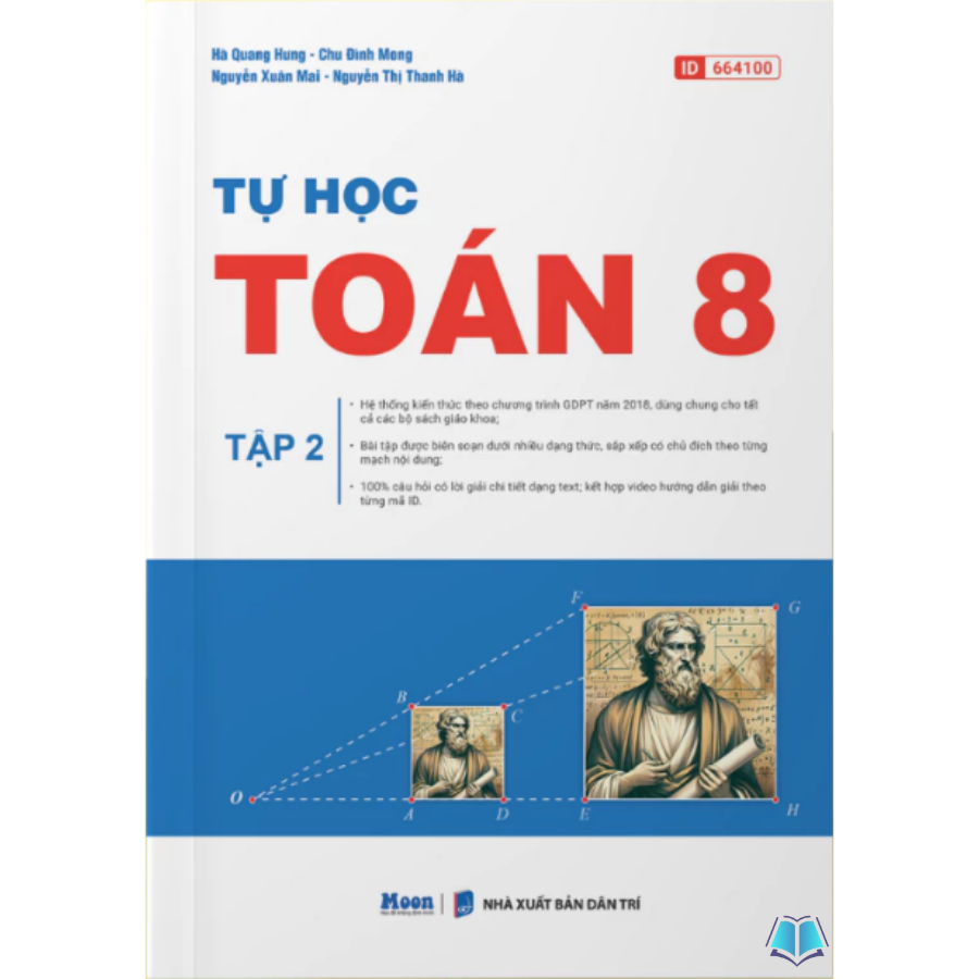 Sách - Tự Học Toán 8 - Tập 1 + 2 (Moon) Tái Bản 2025