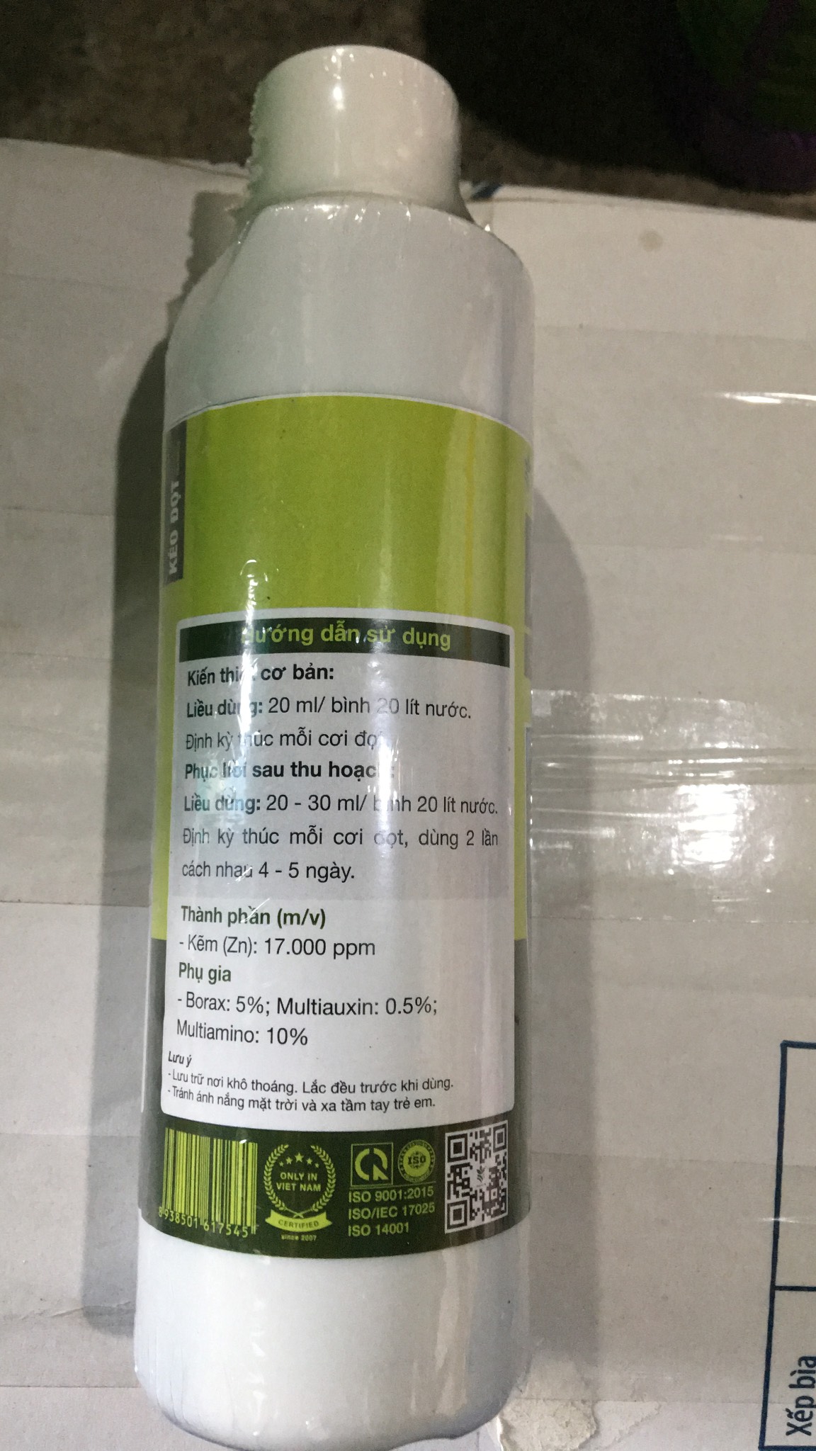 Phân bón lá Vọt đọt sầu riêng lọ 500ml phân bón thế hệ thứ 5