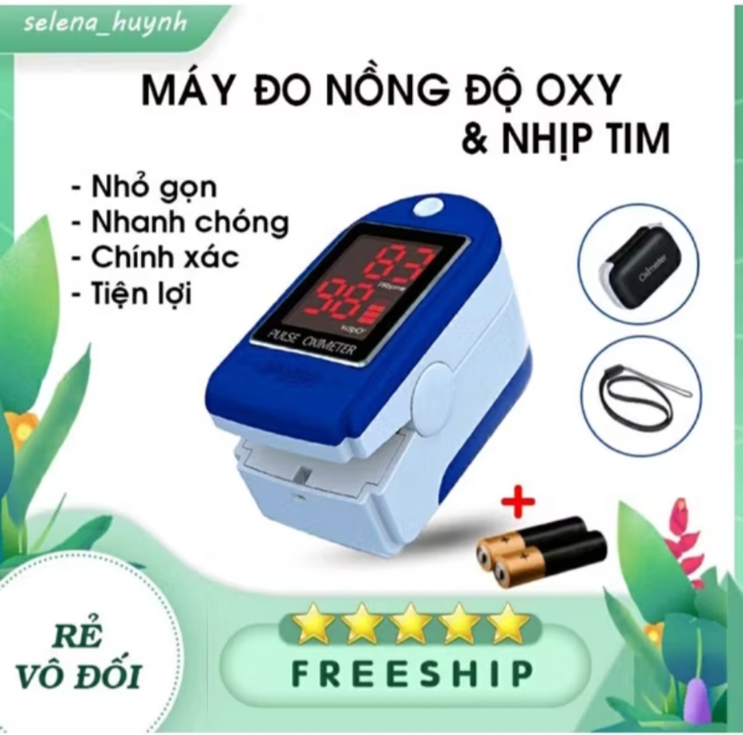 MÁY KẸP NGÓN TAY ĐO NHỊP TIM OXY THEO DÕI SỨC KHỎE