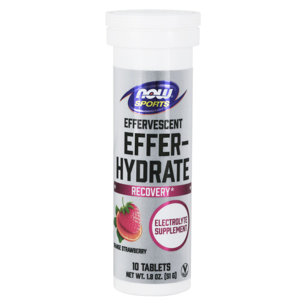Effer-Hydrate Effervescent Orange Strawberry | VIÊN BÙ KHOÁNG PHỤC HỒI NHANH, Sử dụng cho người luyện tập thể thao