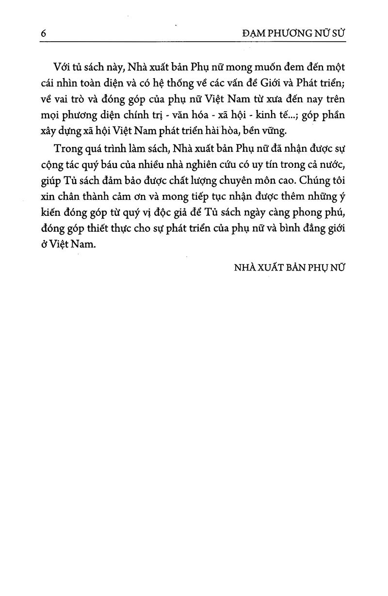 Sách Đạm Phương Nữ Sử - Vấn Đề Phụ Nữ Ở Nước Ta