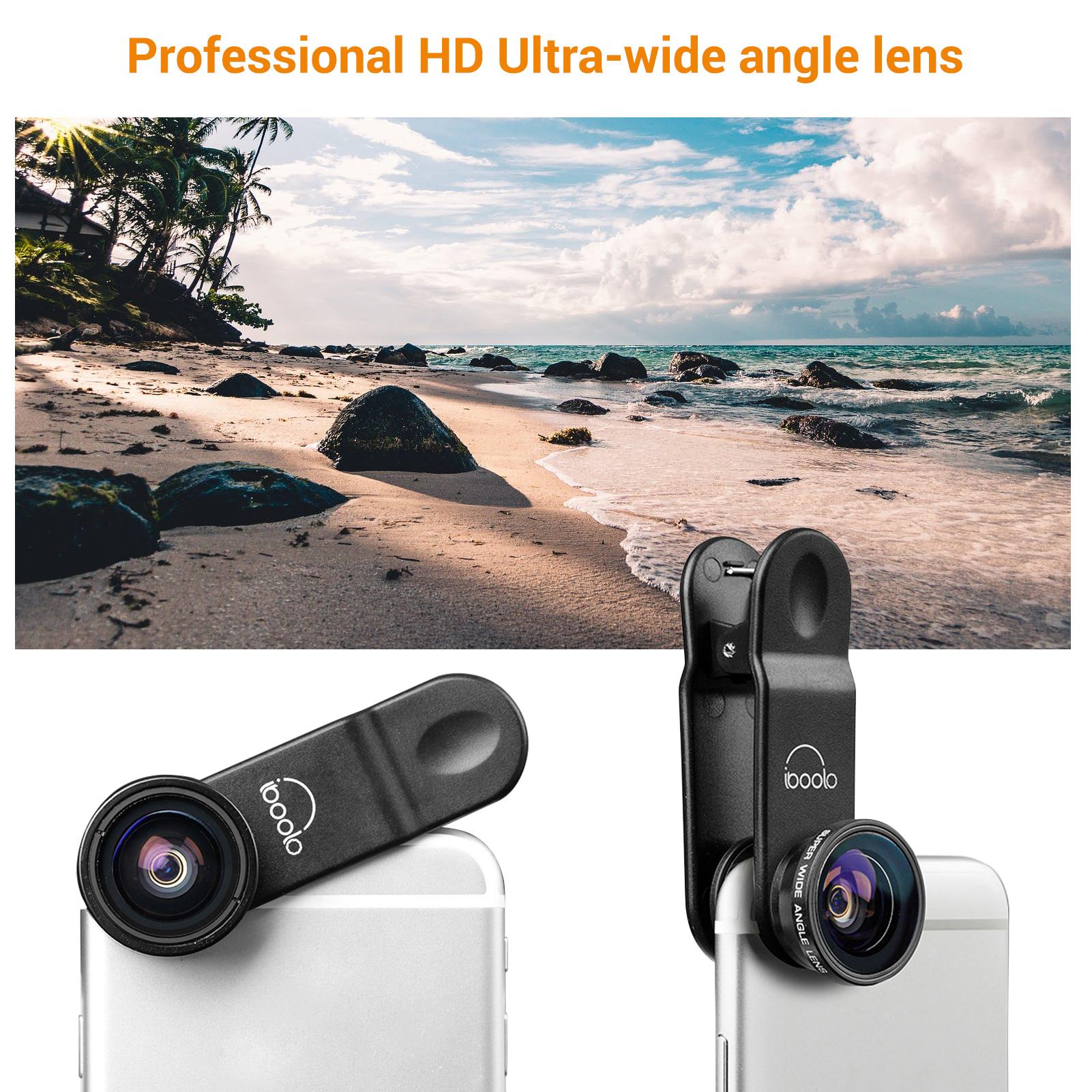 Professional HD 0.3X Ultra-Wide Angle Lens Clip-on Phone Camera Lens Add-on Lens Camera Lens No Dark Corner Compatible
