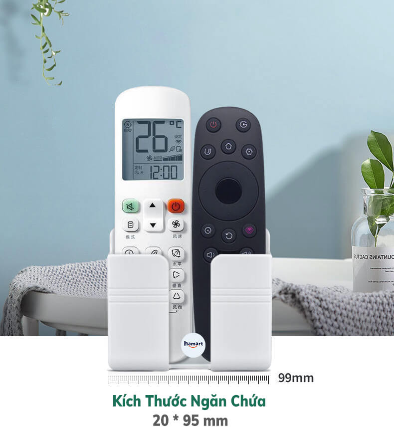 Kệ Dán Tường Đa Năng Hamart Giá Để Điện Thoại Điều Khiển Remote Khay Dán Tường Tiện Lợi