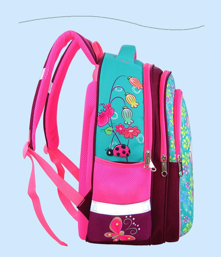 Mới Chỉnh Hình Cô Gái Ba Lô Cho Trường Học 3D Mèo Hoạt Hình Bé Gái EVA Trường Túi Trẻ Em Trường Tiểu Học Lớp 1-5 ba Lô Trẻ Em