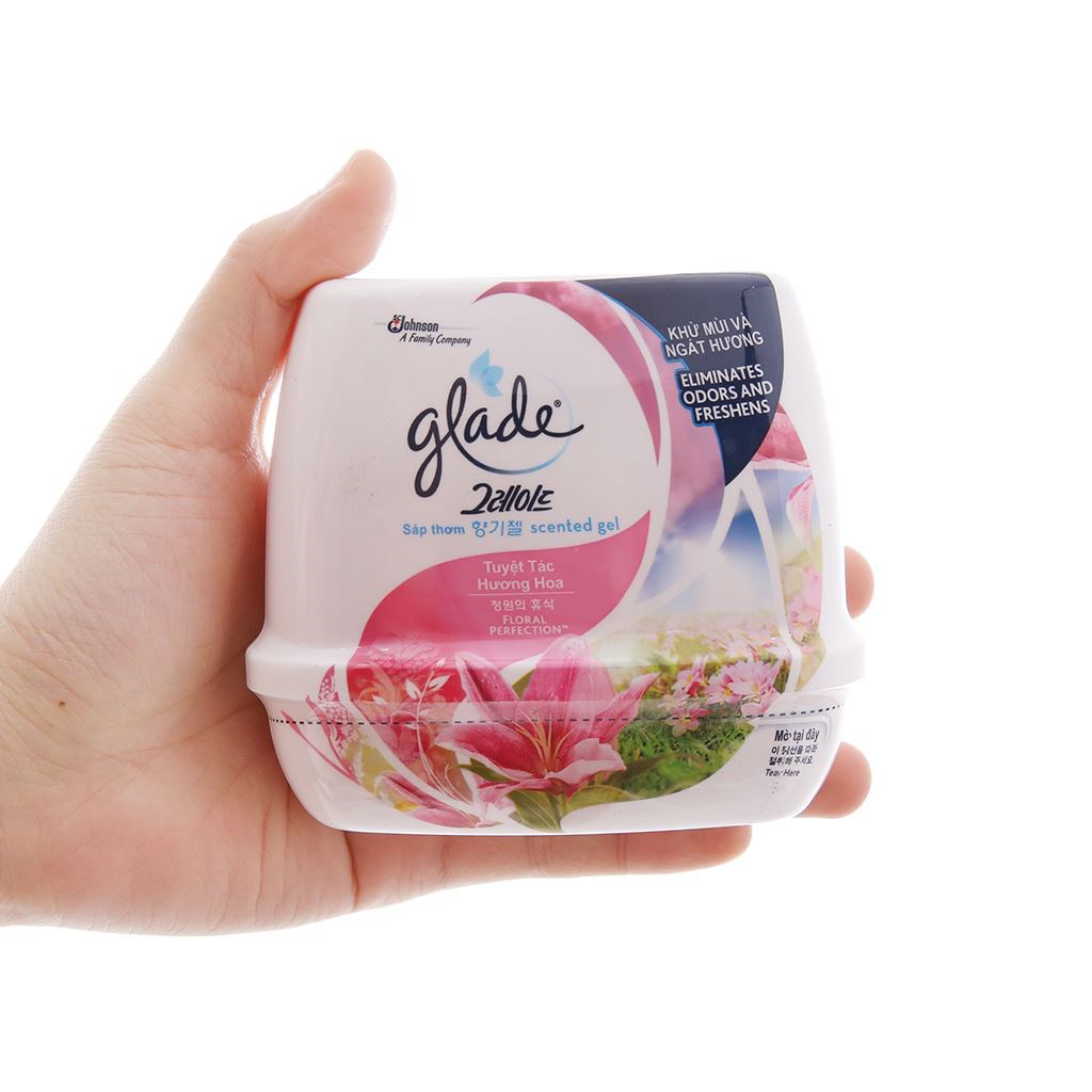 Sáp Thơm Glade Tuyệt Tác Hương Hoa 180g