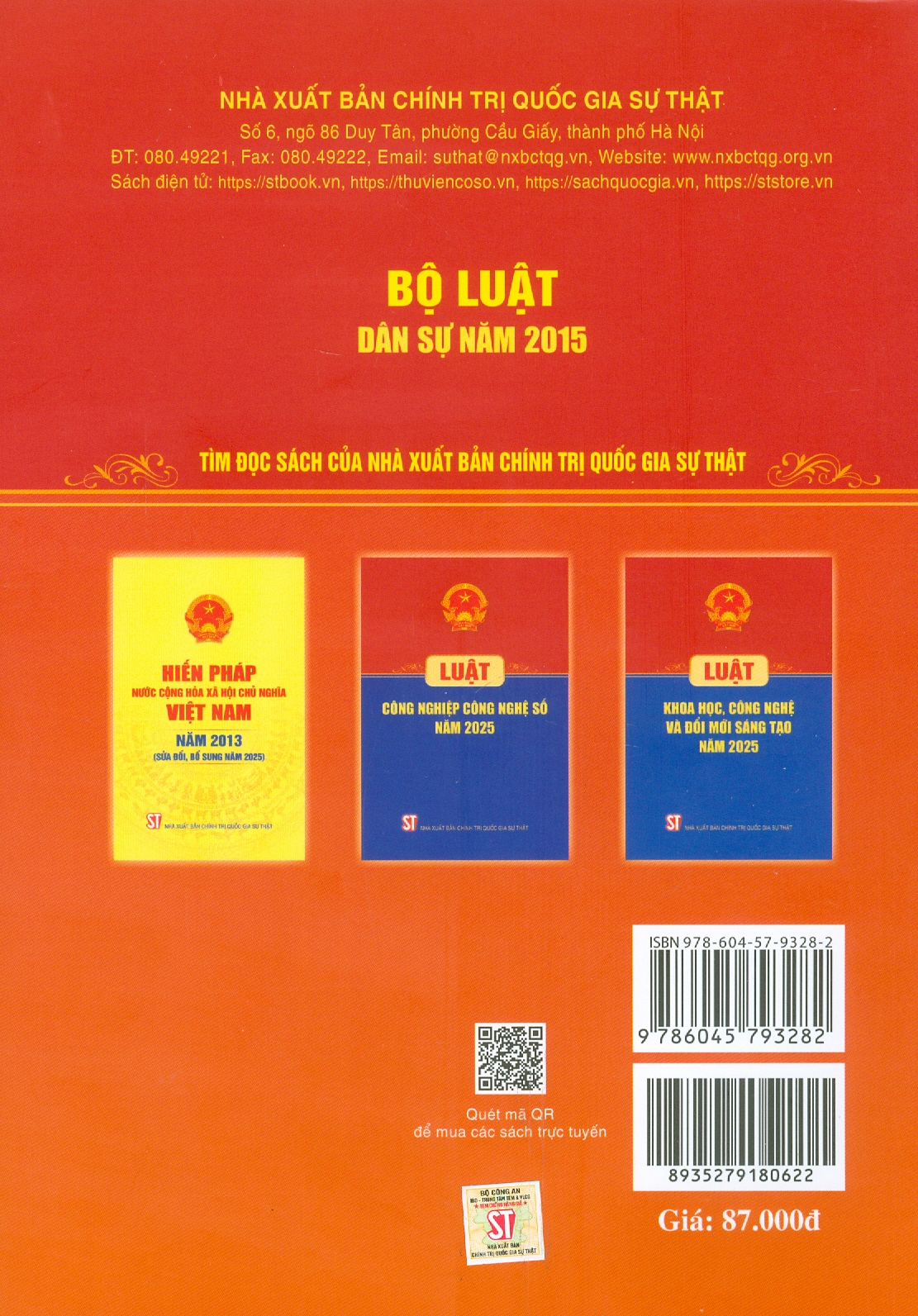 Sách - Bộ Luật Dân Sự Năm 2015