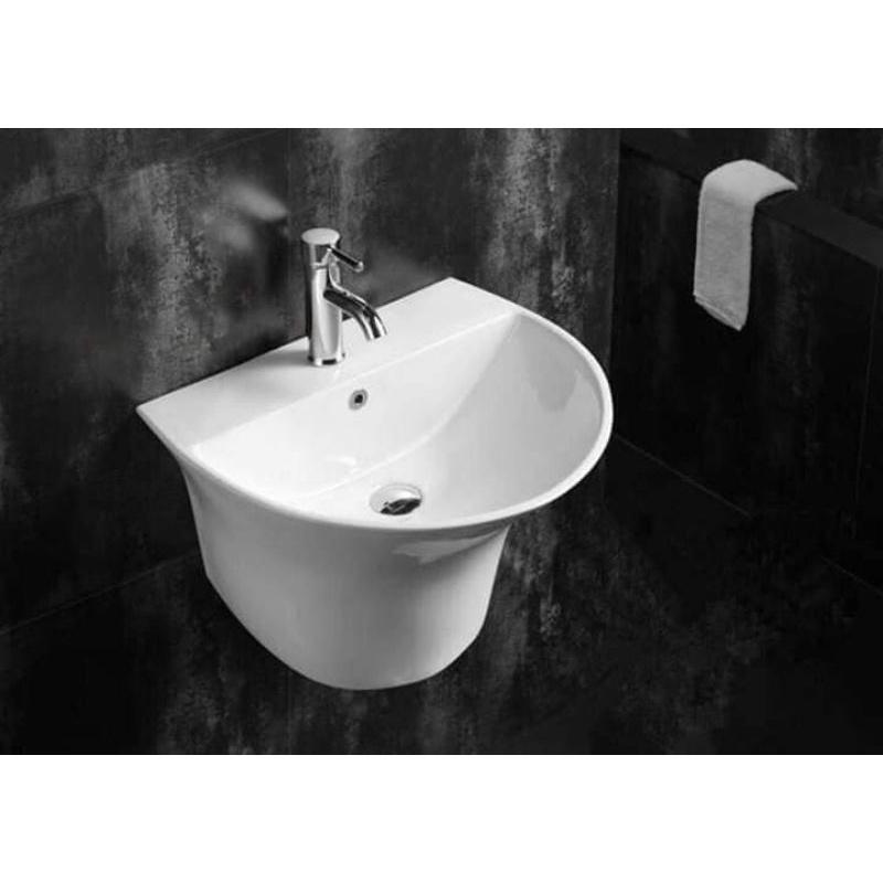 Lavabo sứ đúc treo tường