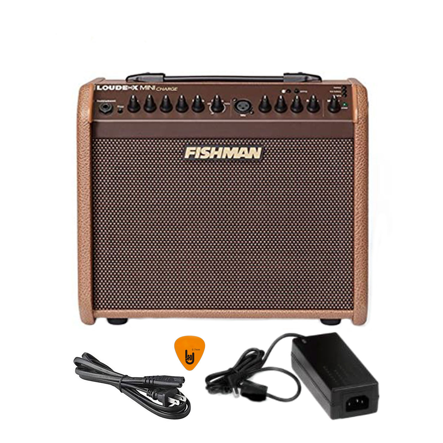 [Pin Sạc, Bluetooth] Fishman Loudbox Mini Charge 60W Battery Powered Guitar Amplifier - Ampli cho Đàn Guitar & Nhạc cụ mộc Acoustic - Kèm Móng Gẩy DreamMaker