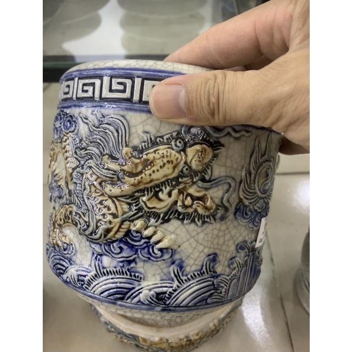 Bát hương men rạn nổi gốm sứ cao cấp Bát Tràng.