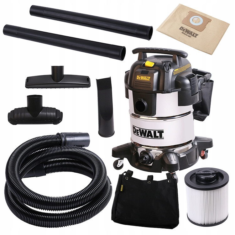 Máy hút bụi công nghiệp 3 chức năng ướt / khô / thổi 3750W 38L Dewalt DXV38S - Hàng chính hãng