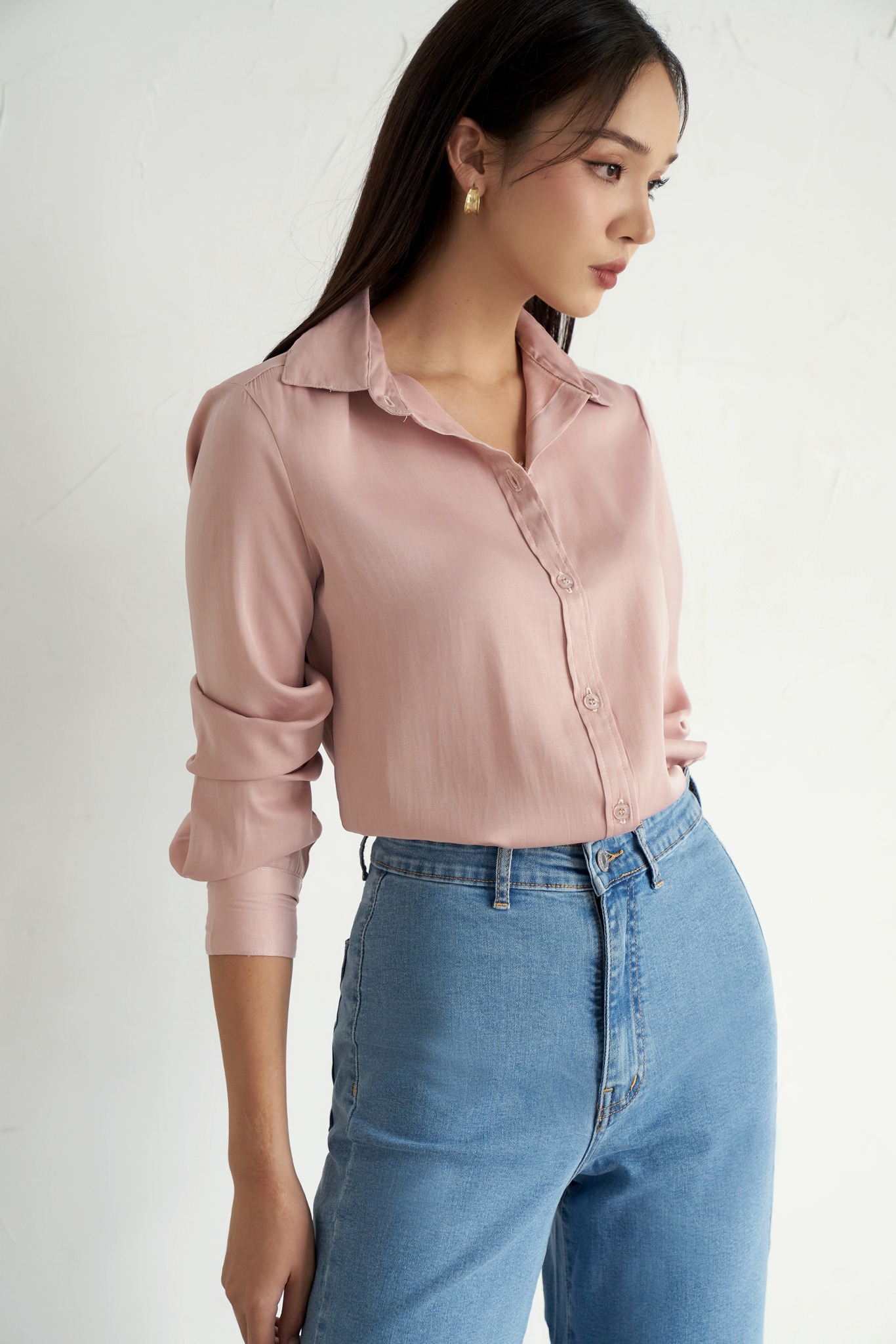 OLV - Áo sơ mi Blush Long Sleeve Top