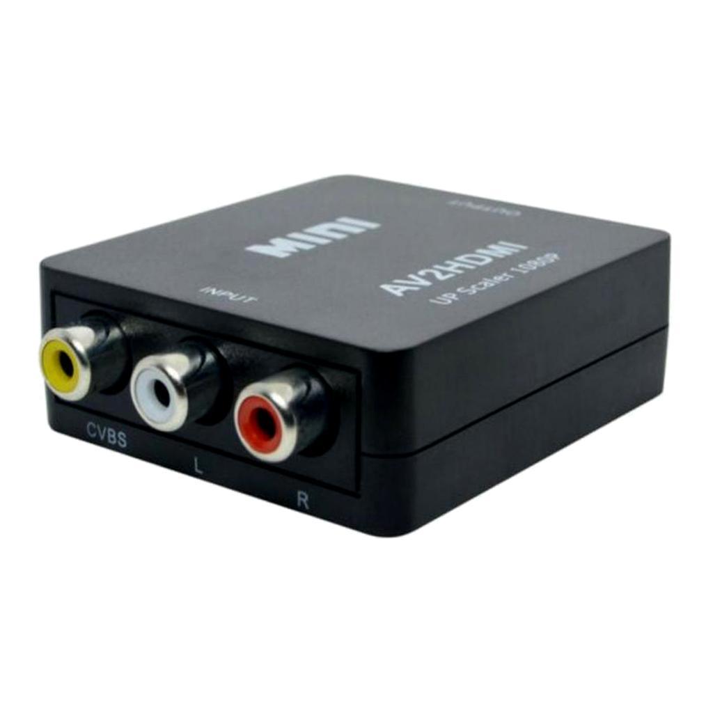 2X RCA To HDMI AV Adapter CVBS 3RCA Video Audio Analog Converter for PS3 DVD PC