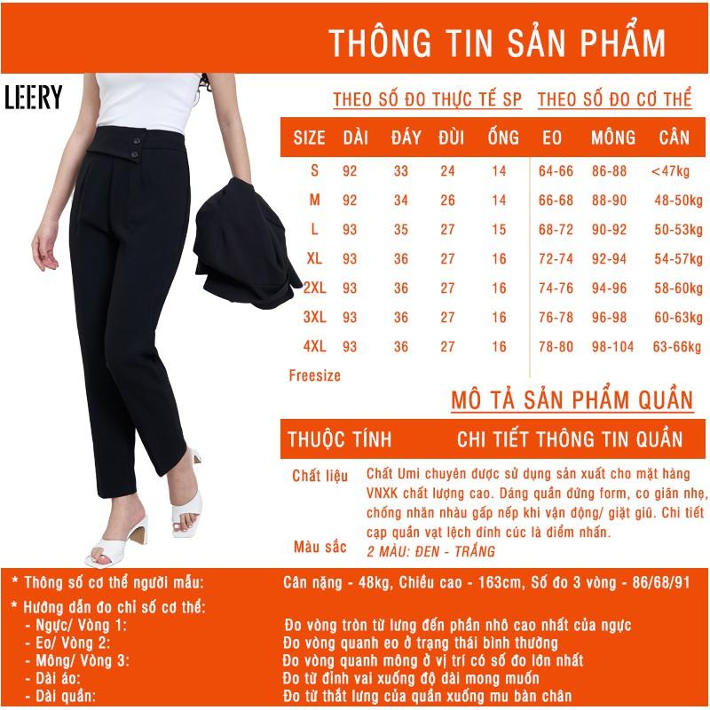 Quần âu nữ công sở thanh lịch, thiết kế khóa sườn tinh tế QD11