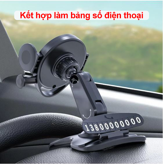 Giá đỡ điện thoại trên ô tô - Xoay 360 độ, chống rung hiệu quả