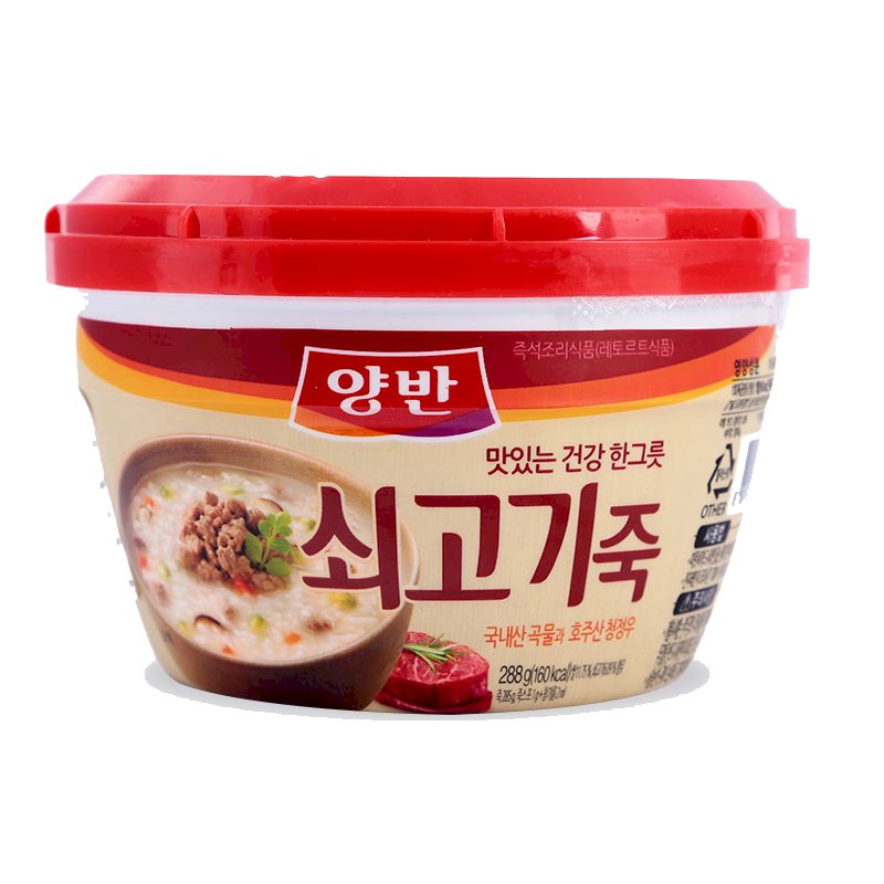 Cháo Ăn Liền Vị Bò Dongwon (287.5g / Hộp)