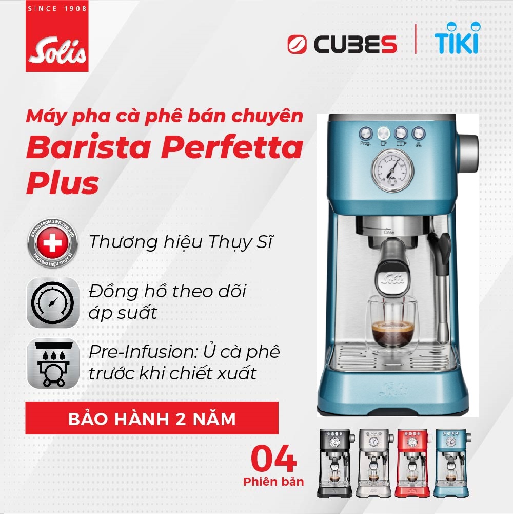 Máy pha cà phê Solis Barista Perfetta Plus - Thương hiệu uy tín đến từ Thuỵ Sĩ - Hàng nhập khẩu