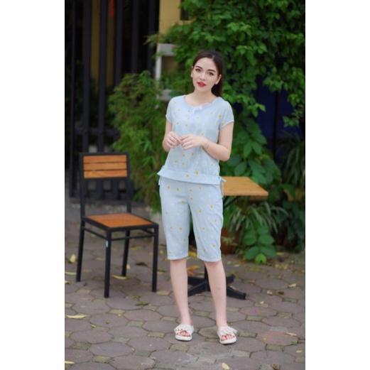 Quần áo mặc nhà sét bộ phối ren cao cấp