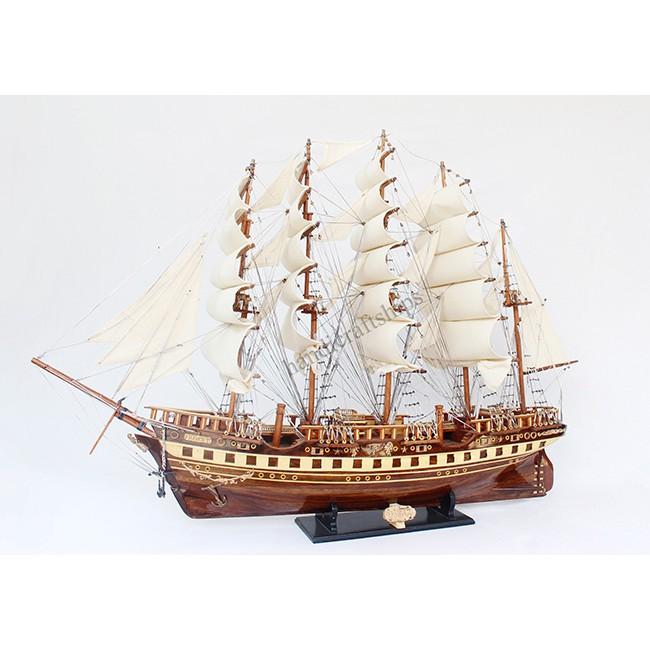Mô hình tàu thuyền gỗ France II đen 1m