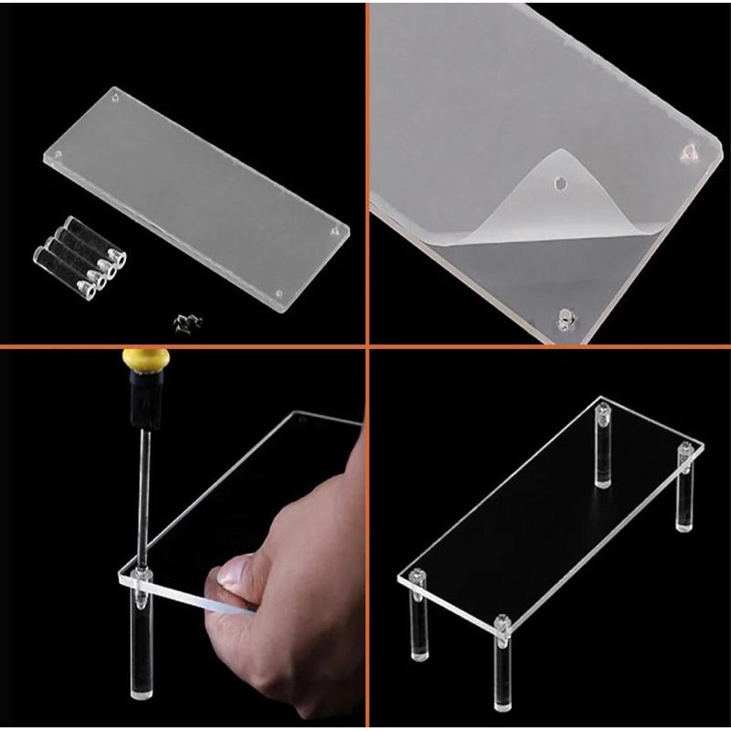 Kệ mica trưng bày mô hình, quà tặng, trang sức - 10x10x5cm