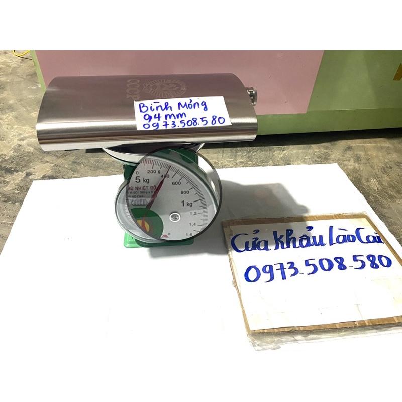 Bình tông 2lít hàng dày 0,6mm - Inox 304 Cccp tặng bao da như hình