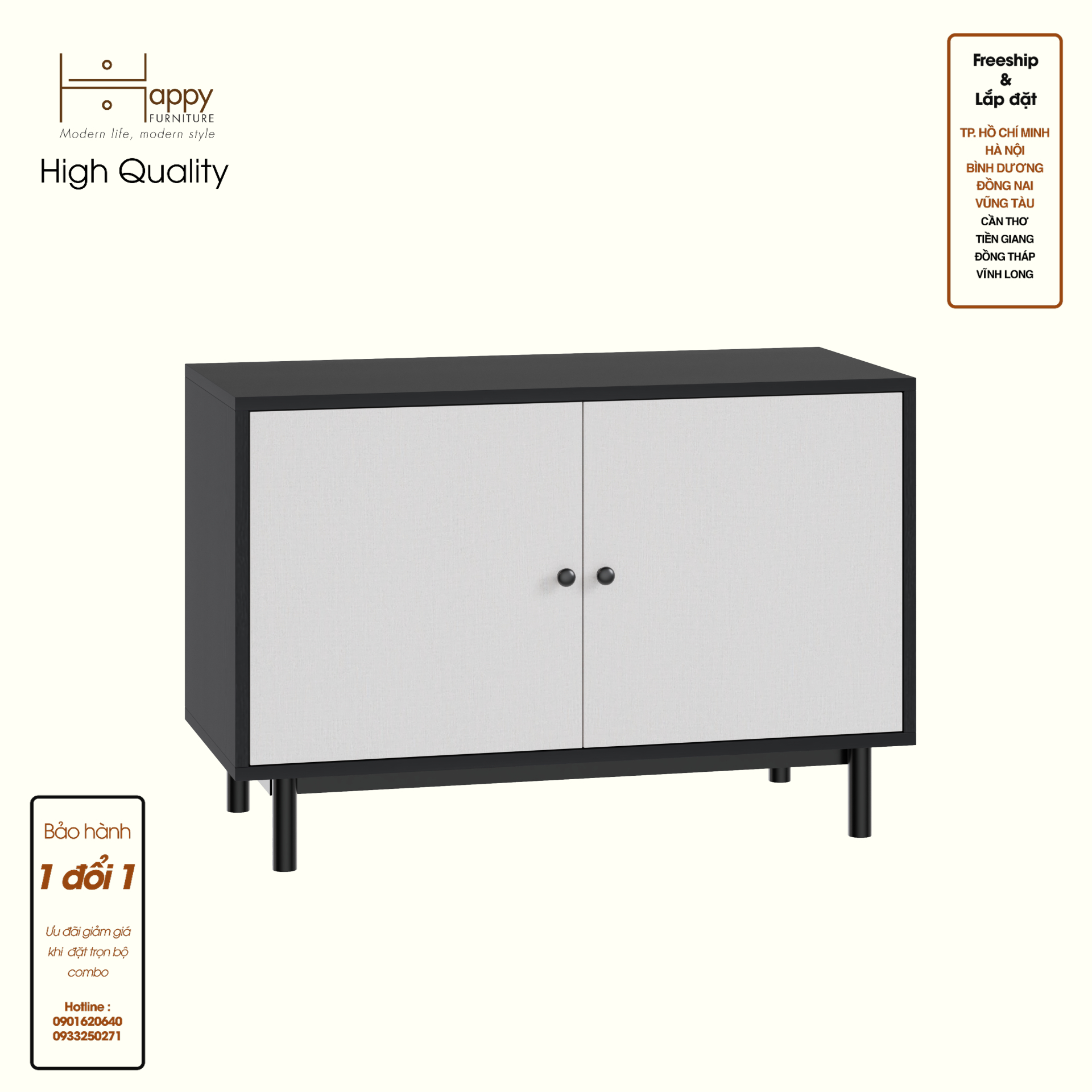 Hình ảnh HAPPY FURNITURE , Tủ lưu trữ 2 cửa mở - LIVIK, TCM_236 , 90cm x 40cm x 60cm DxRxC