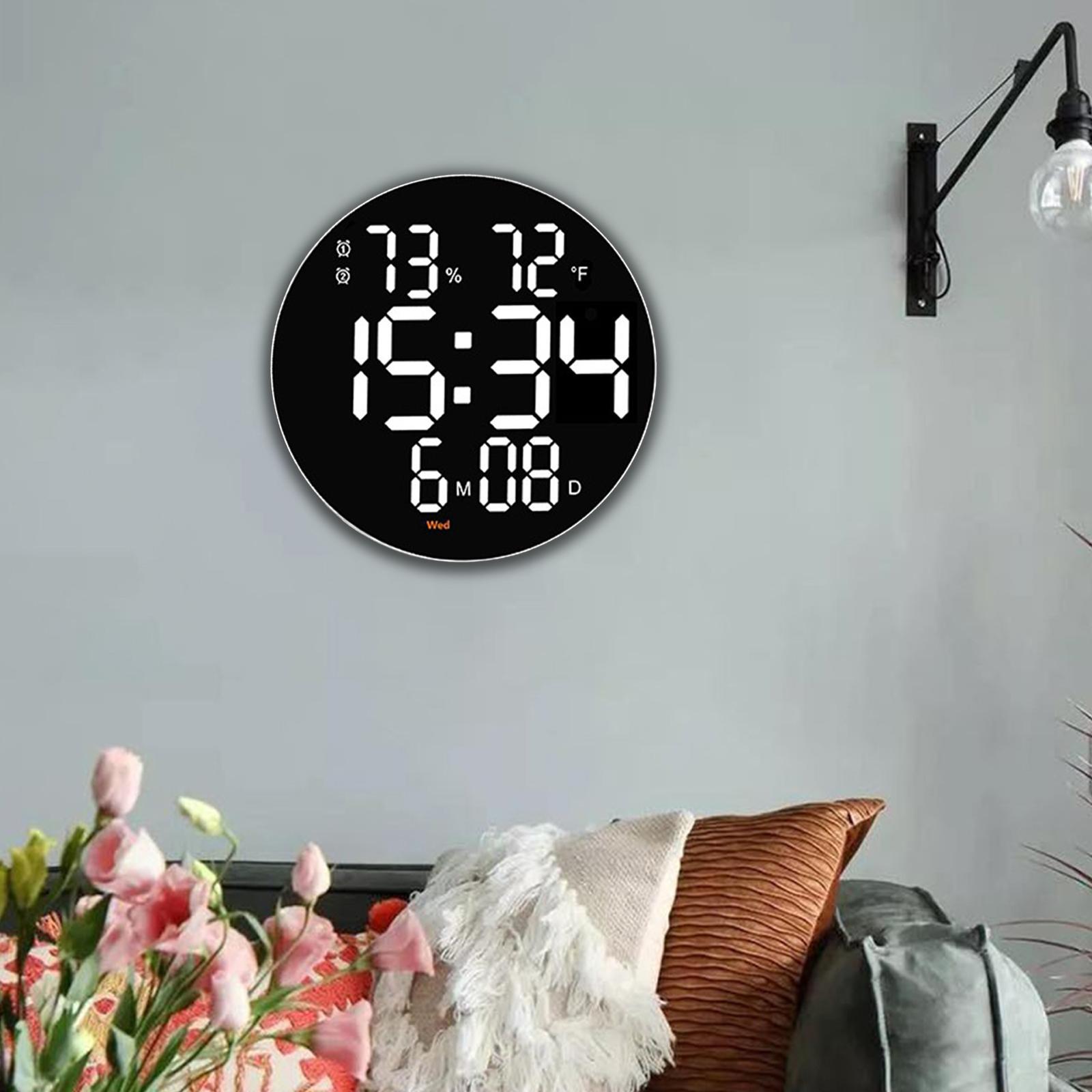 Wall Clock USB Powered Clock Digital Clock for Living Room