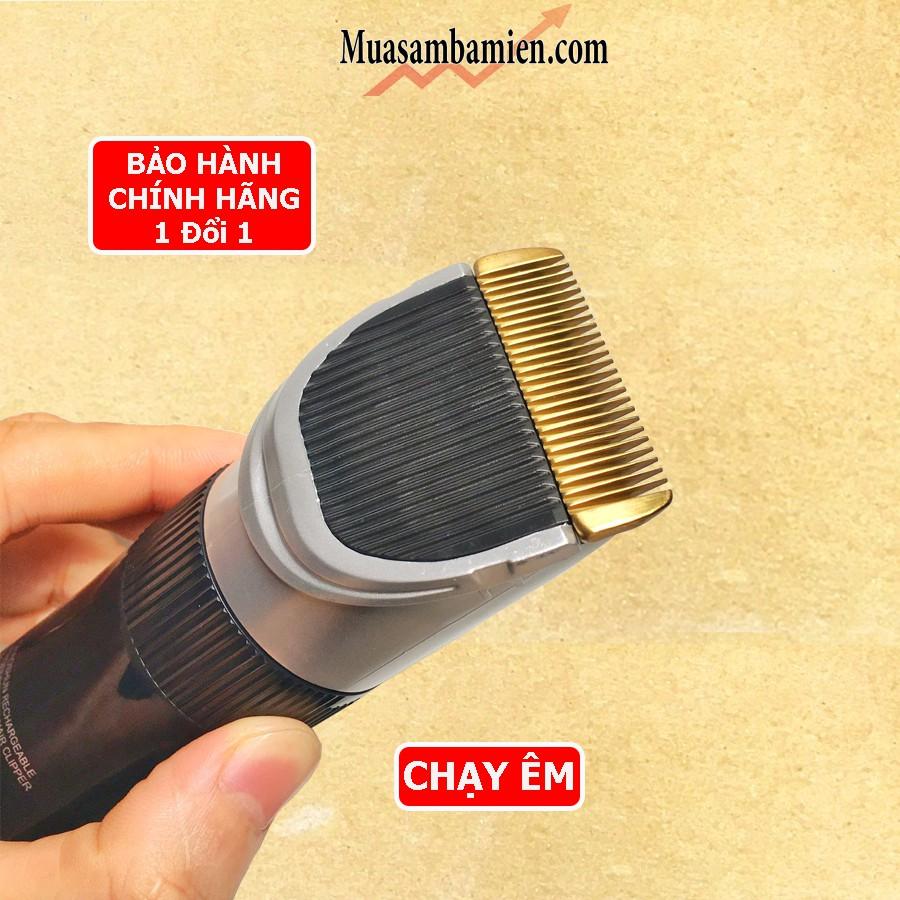 Tông đơ cắt tóc Trẻ Em, Người lớn Siêu Êm 2 Pin kèm 4 cữ cắt siêu bền Lưỡi CERAMIC CS02