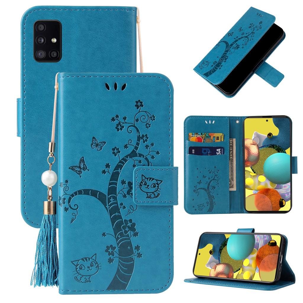 Ốp lưng điện thoại dạng ví da lật có ngăn đựng thẻ cho Samsung Galaxy Note10 Lite A21S A71 A51 A41 A21 A31 A11