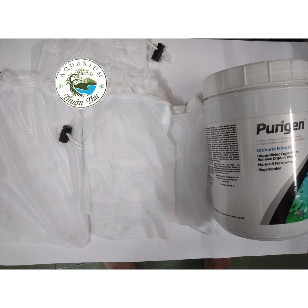 Túi đựng vật liệu lọc Purigen nhiều size dây kéo và dây rút