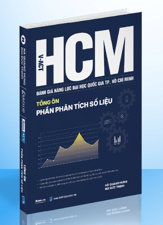 Sách -Đánh giá năng lực Đại Học Quốc gia TP Hồ Chí Minh - Tổng ôn phần phân tích số liệu (Moon)