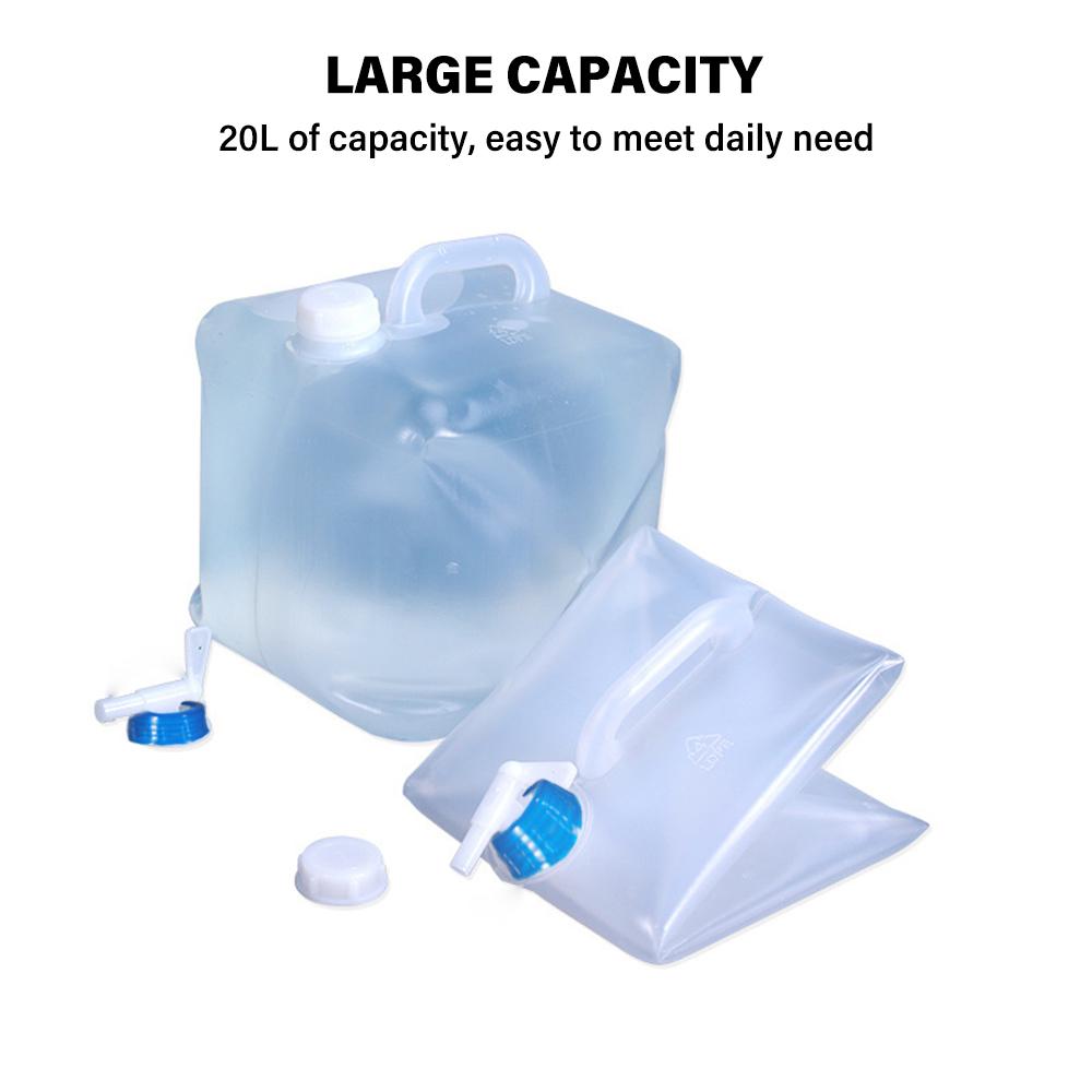 Thùng Chứa Nước Có Thể Gập Lại 20L Dung Tích Lớn + Nắp Đậy