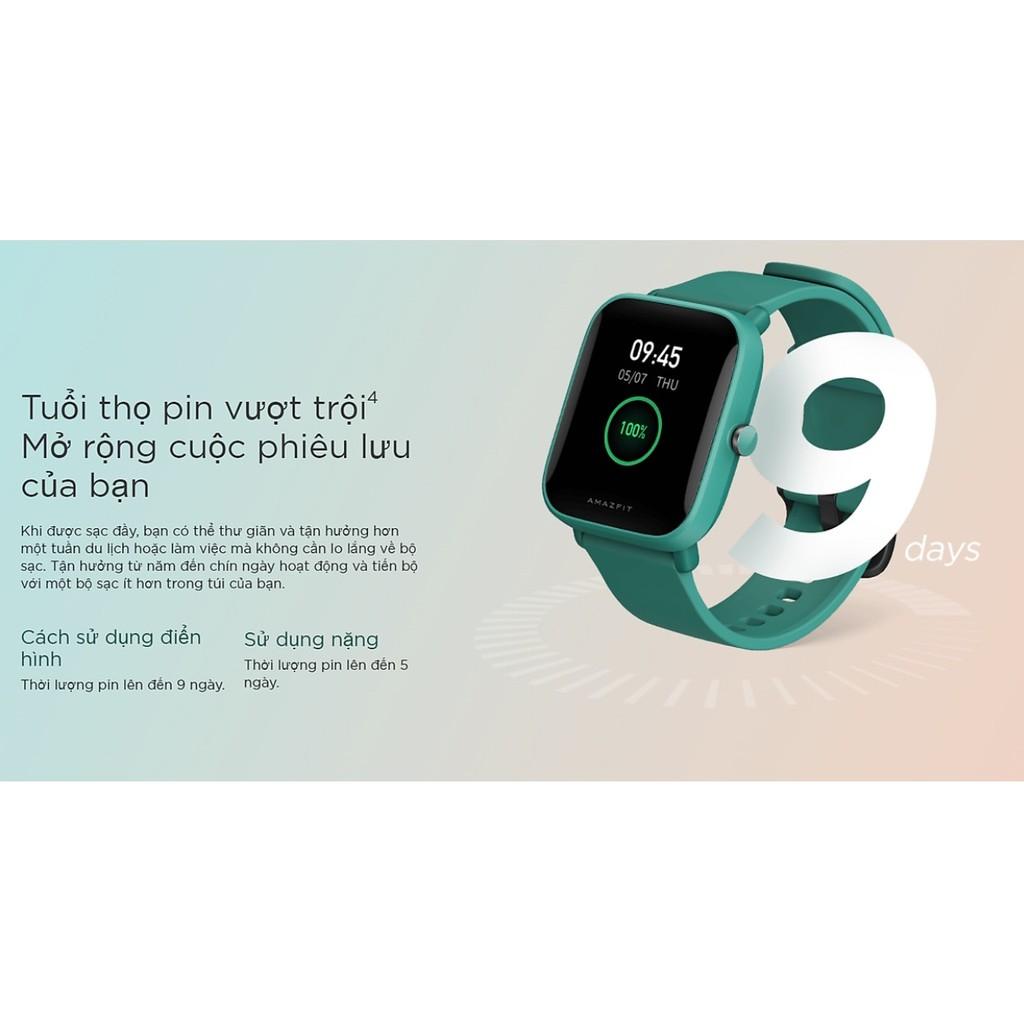 Đồng Hồ Thông Minh Amazfit BIP U - Theo Dõi Nhịp Tim 24/7 - Hàng Chính Hãng