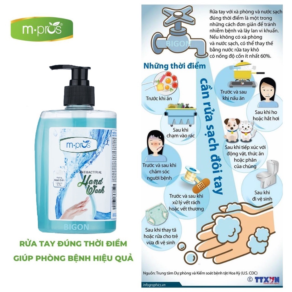  Nước Rửa Tay Diệt Khuẩn - Muối Biển