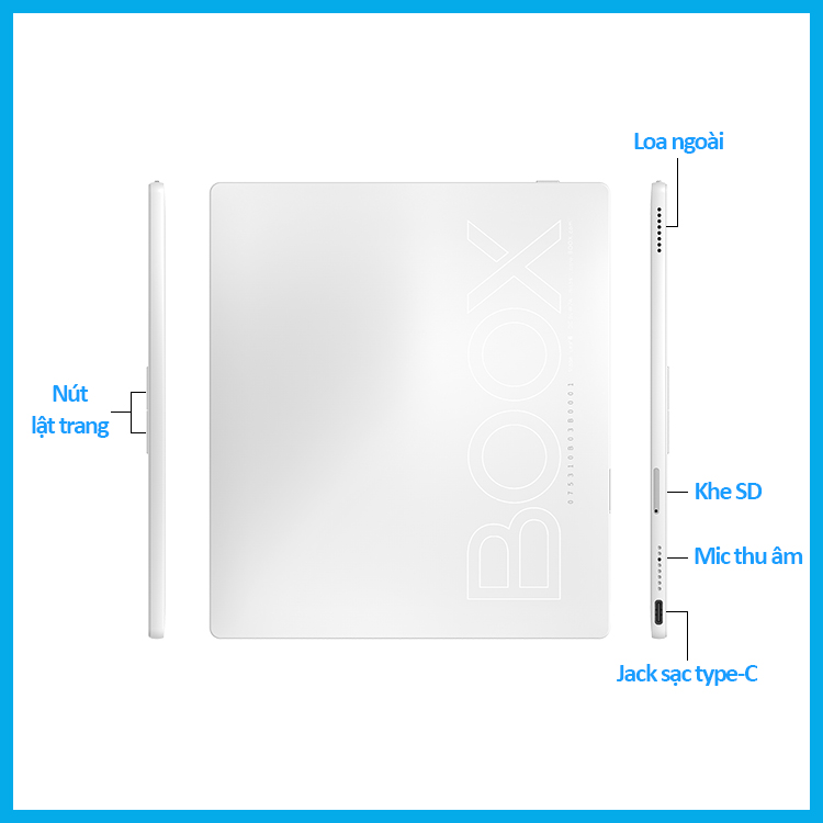 Máy đọc sách Boox Leaf 2 - Hàng Chính Hãng