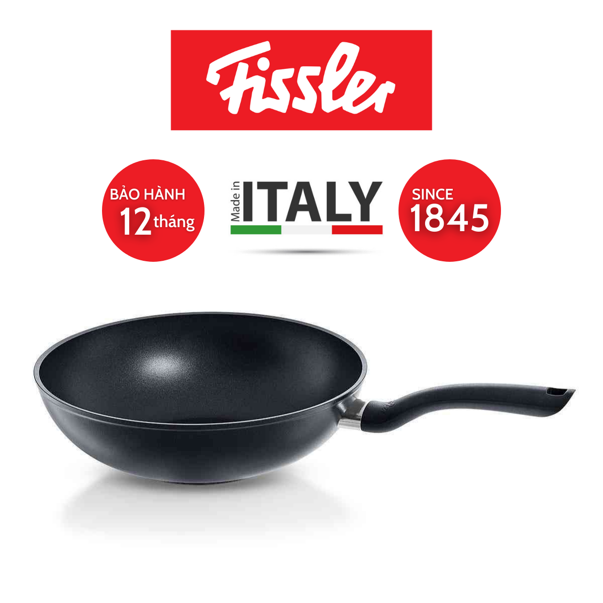 Chảo đáy sâu / sâu lòng chống dính Fissler Cenit Induction size 28cm - SX tại Ý - Hàng chính hãng