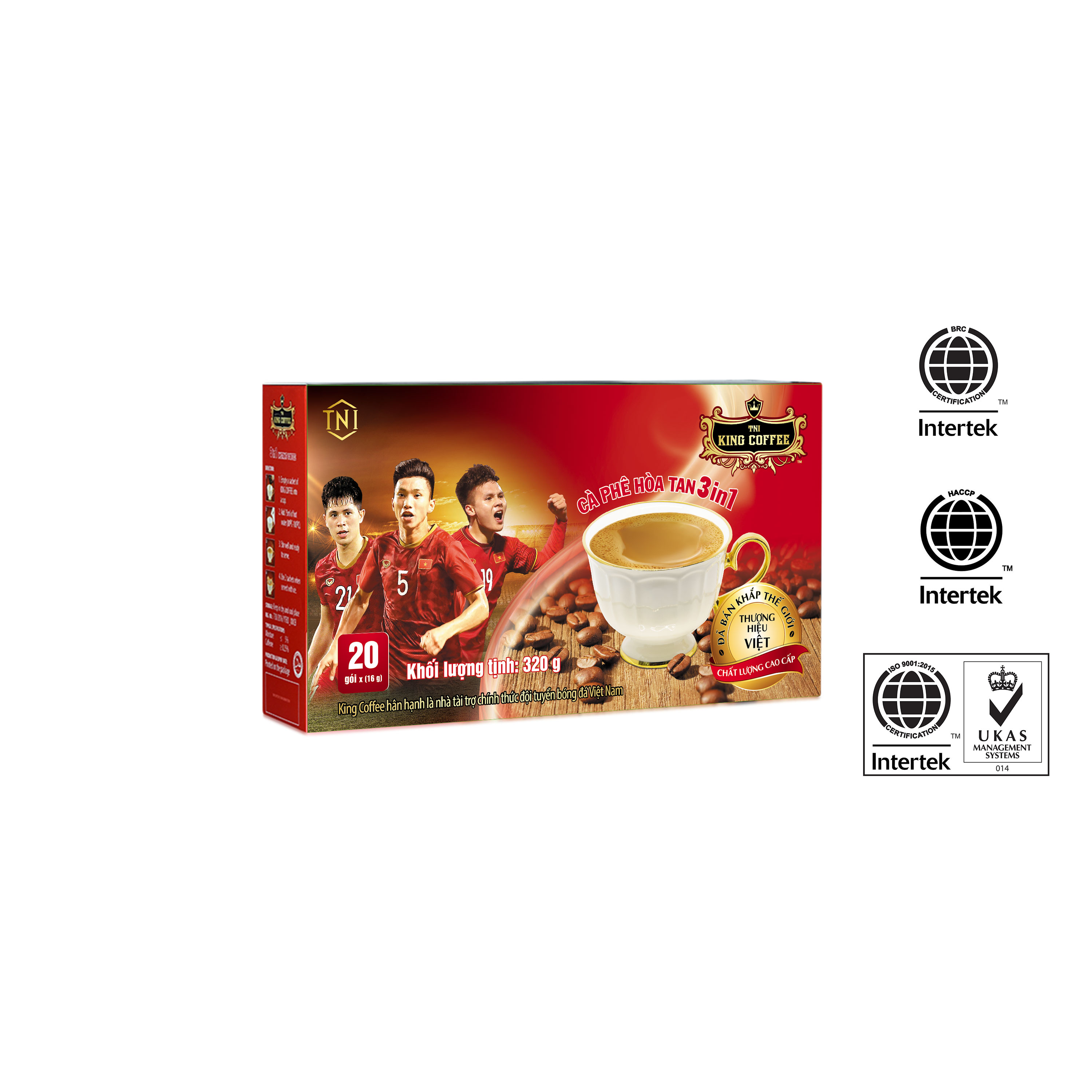 Cà phê hòa tan King Coffee 3IN1 320g