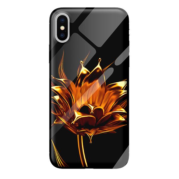 Ốp kính cường lực cho iPhone XS hoa 23 - Hàng chính hãng