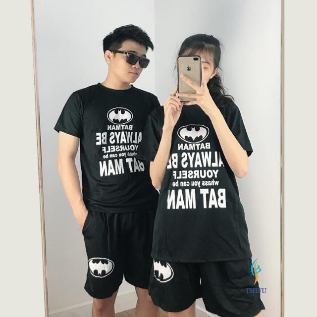Bộ quẩn áo thể thao nam nữ in Batman