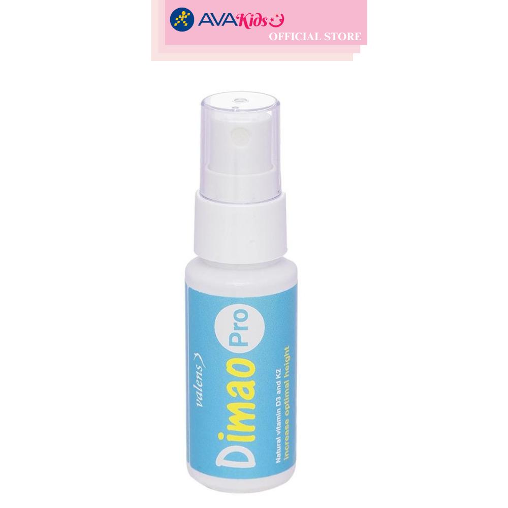 Lọ xịt Valens Dimao Pro D3+K2 hỗ trợ hấp thu canxi 25 ml (từ 0 tháng)